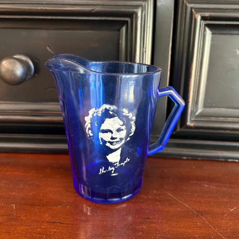 Shirley Temple Depression Glass Cream Pitcher